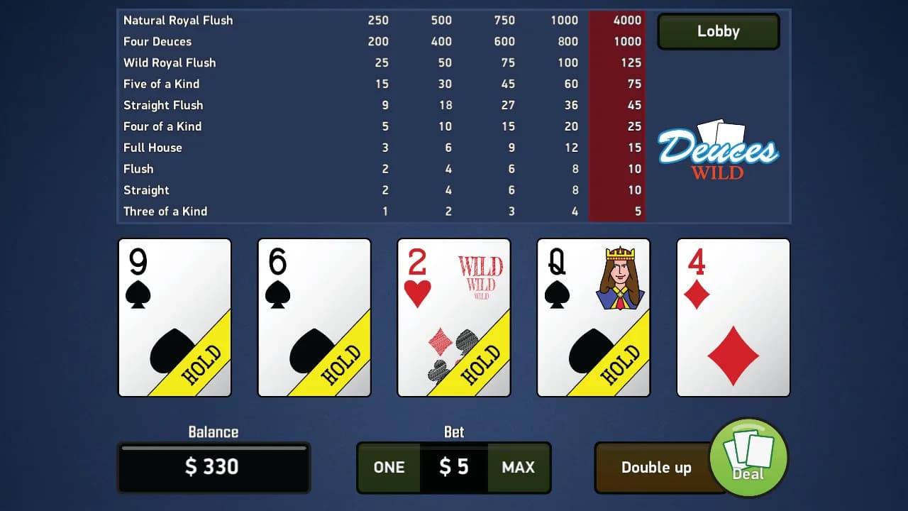 Deuces Wild - Video Poker görsel 4