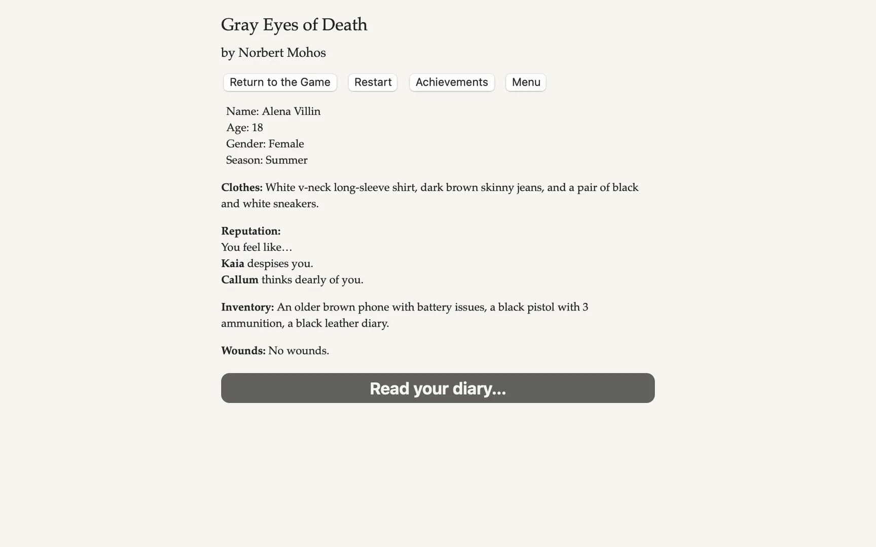 Gray Eyes of Death görsel 7