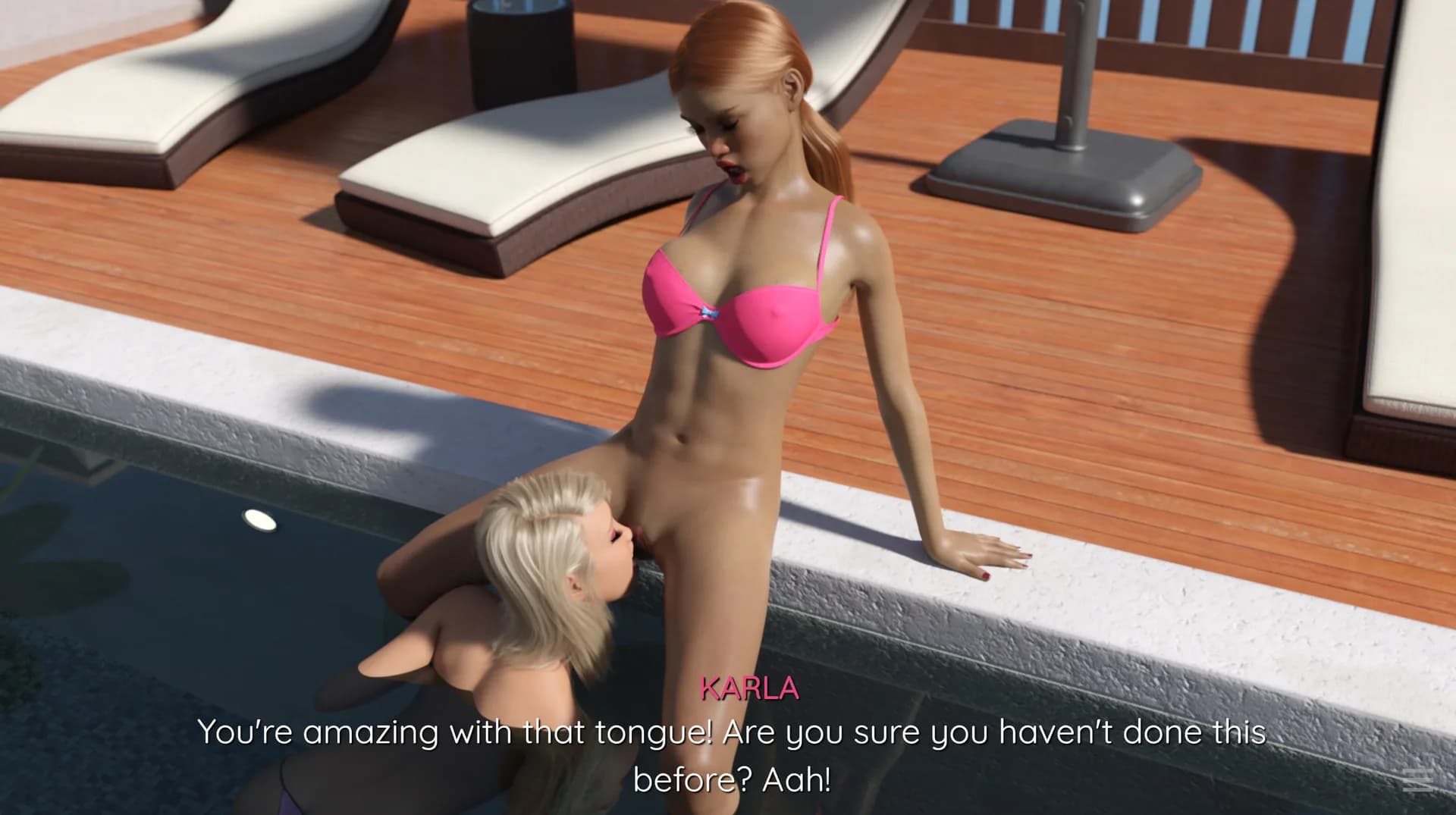 Futanari Sex - Pool Party görsel 5