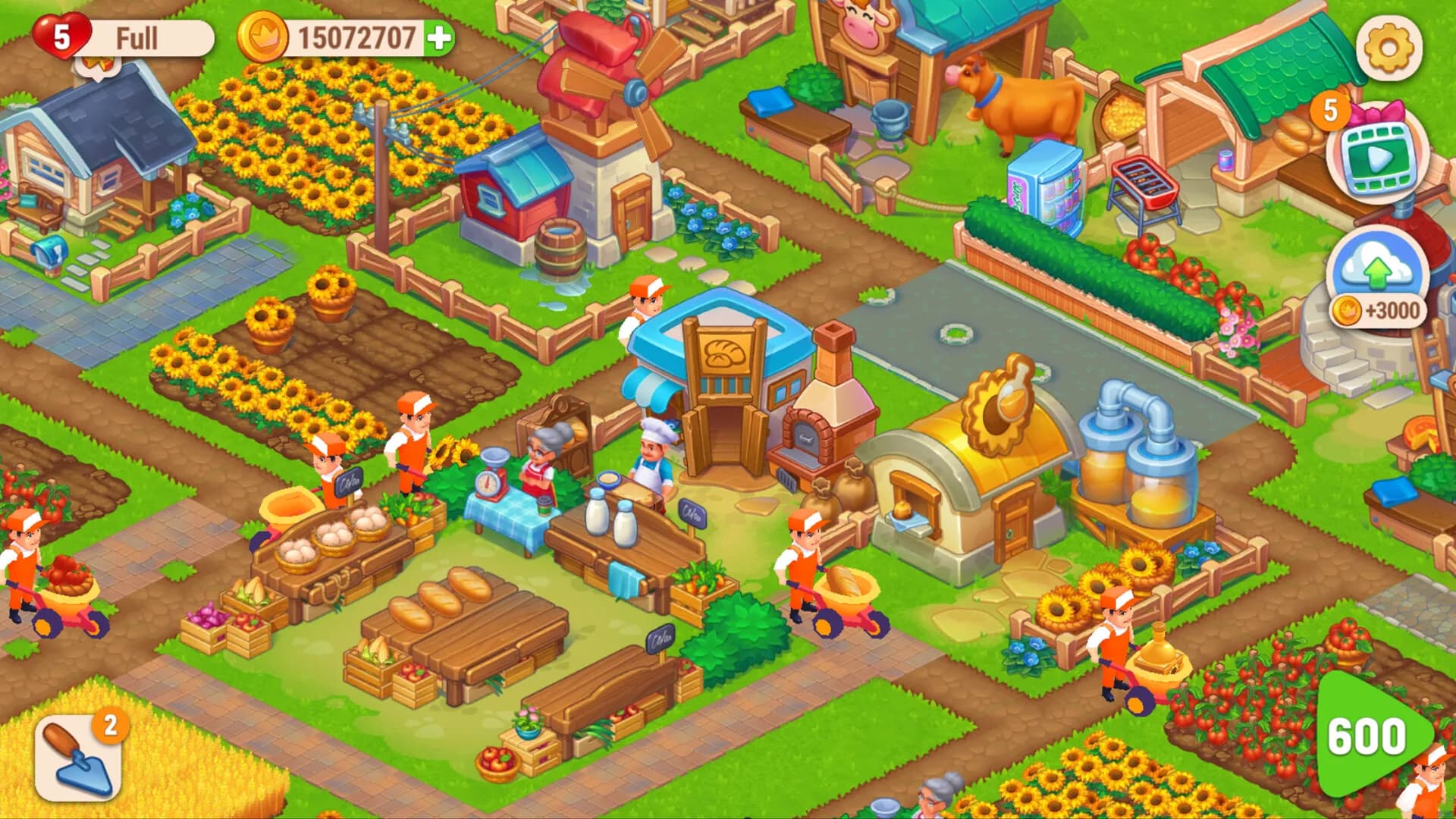 Farming Fever - Pizza and Burger Cooking game görsel 3