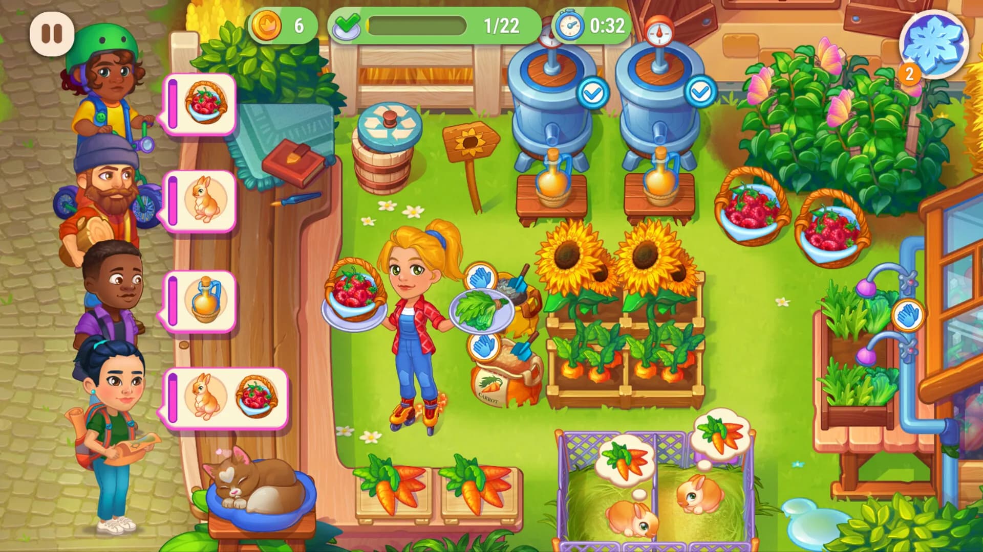 Farming Fever - Pizza and Burger Cooking game görsel 5