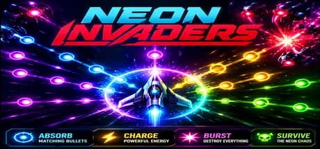 Neon Invaders görsel 1