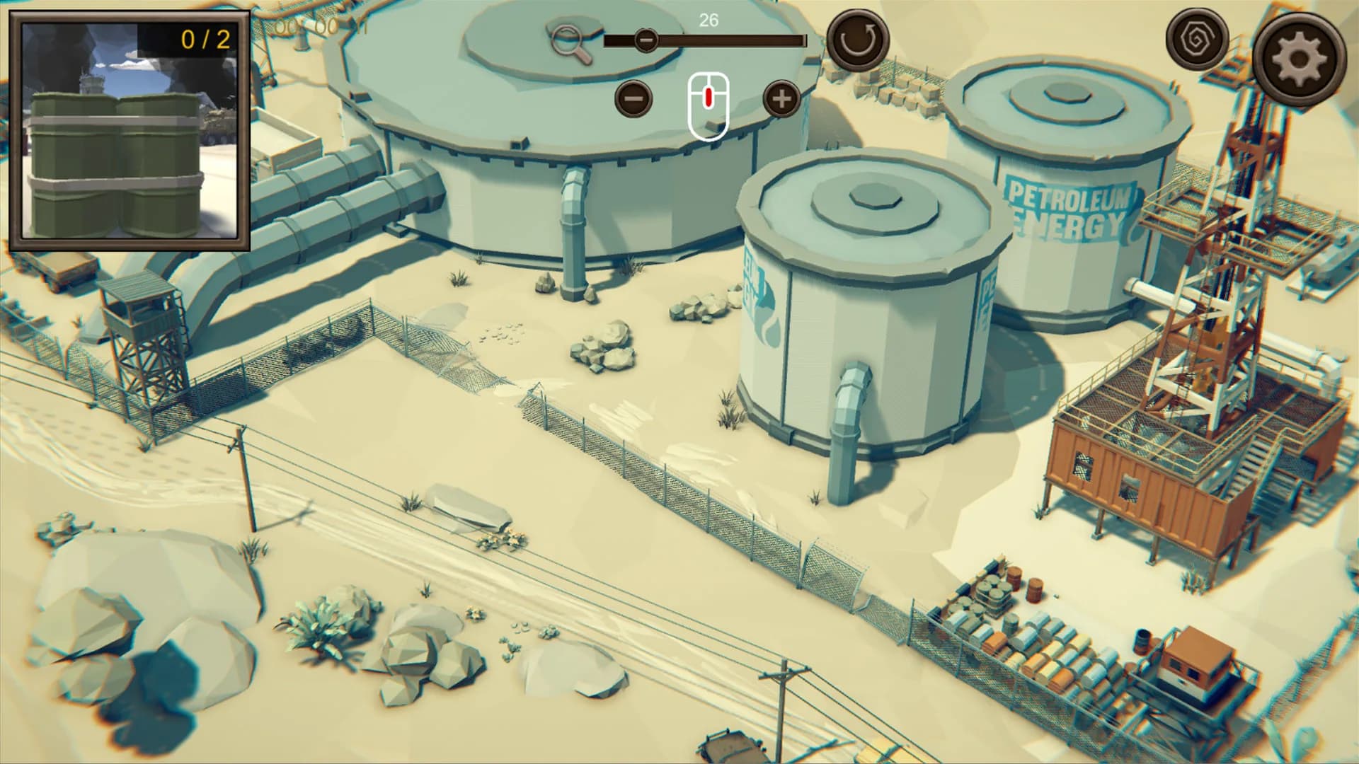 Hidden Desert War Top-Down 3D görsel 3