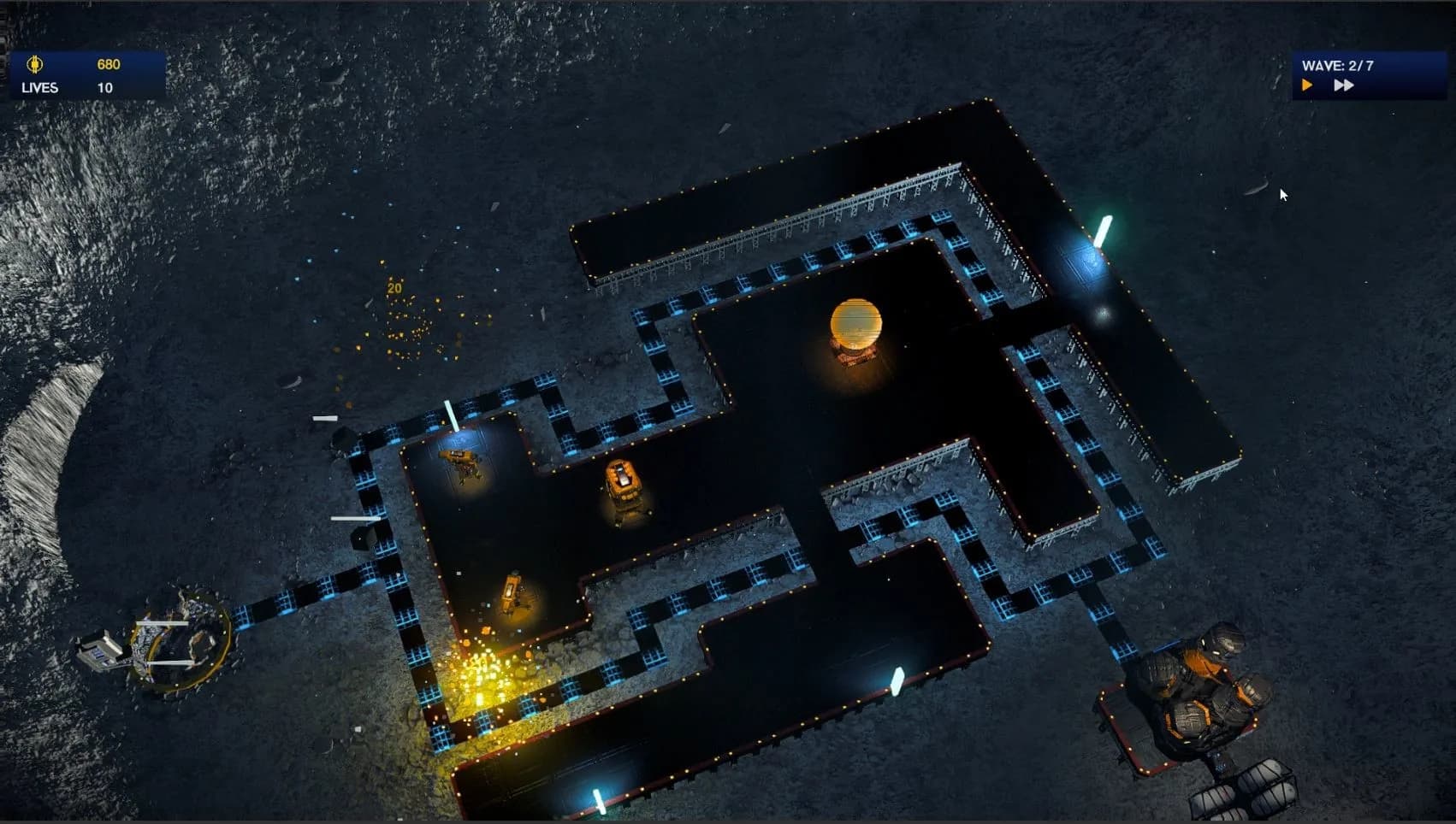 Space gold rush TD görsel 3