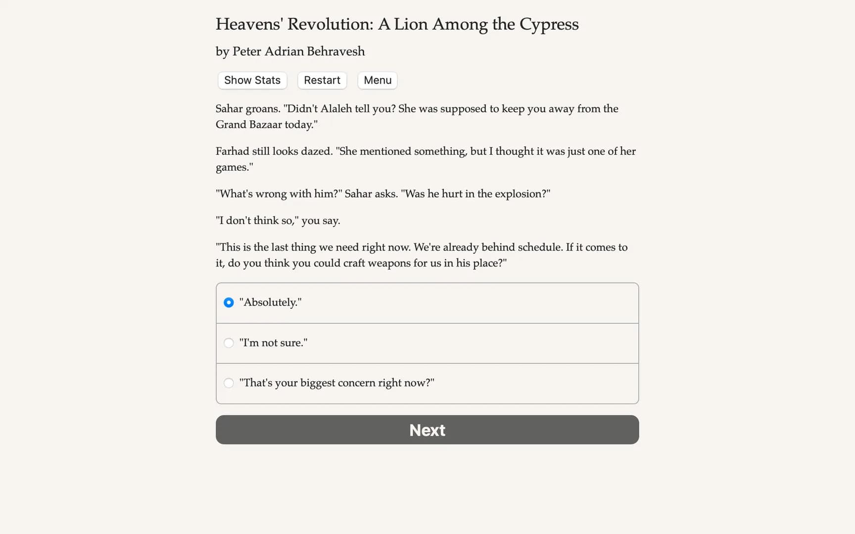 Heavens' Revolution: A Lion Among the Cypress görsel 4