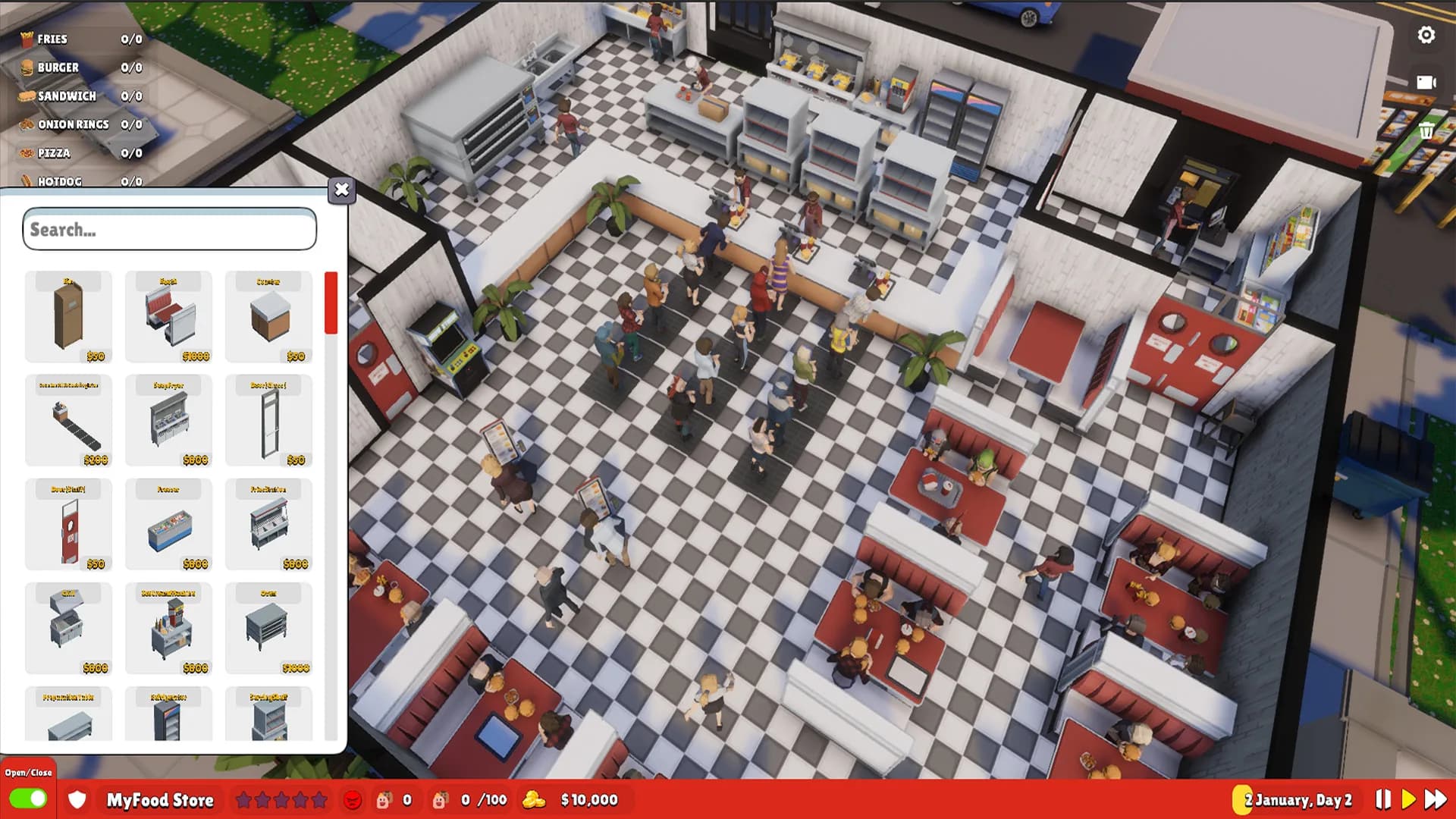 Mega Fast Food: A Fast Food Simulator Game görsel 3