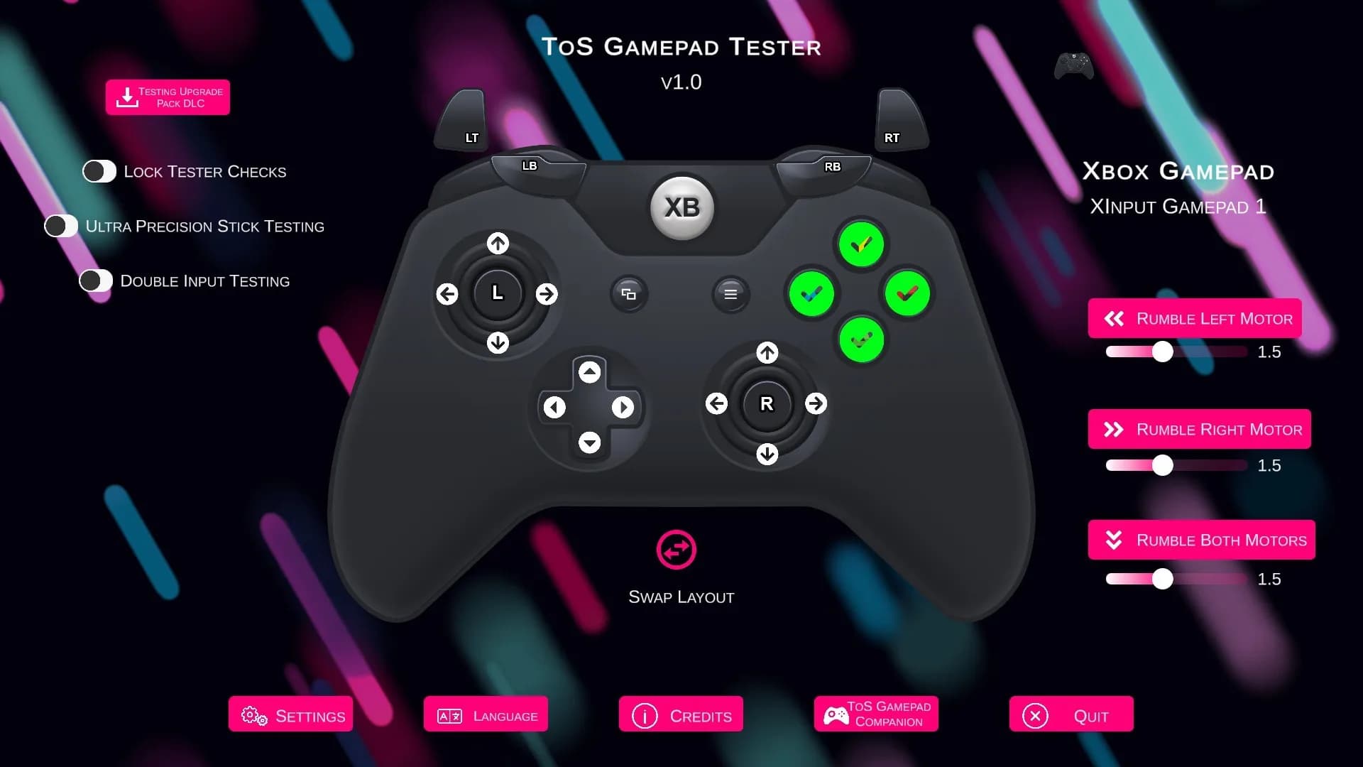 ToS Gamepad Tester görsel 2