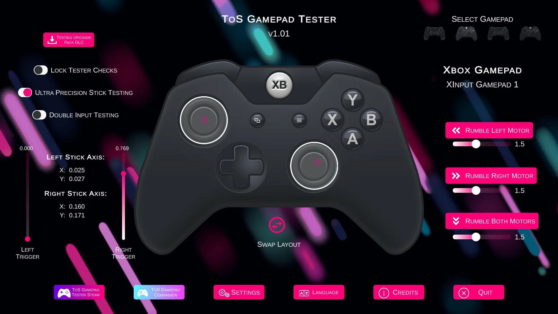 ToS Gamepad Tester görsel 5
