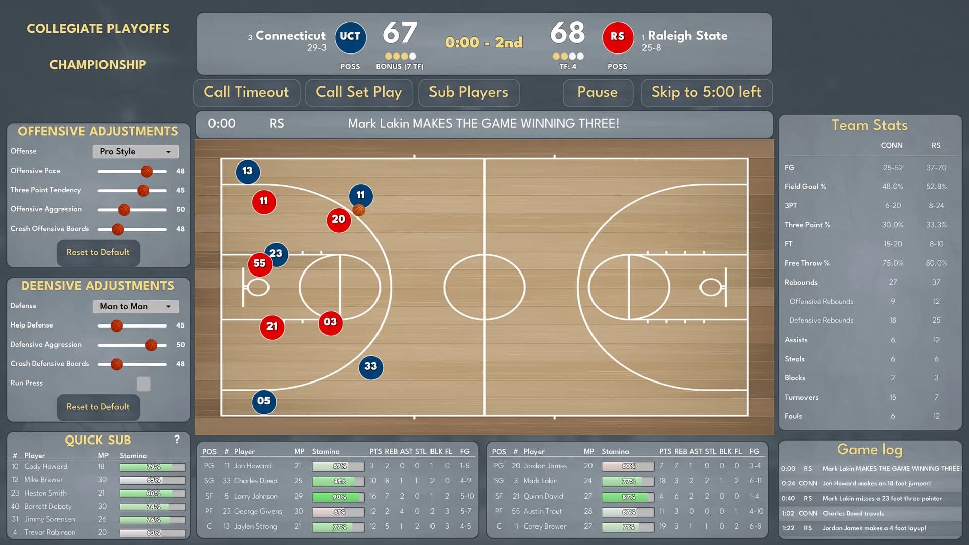 College Basketball Manager görsel 2