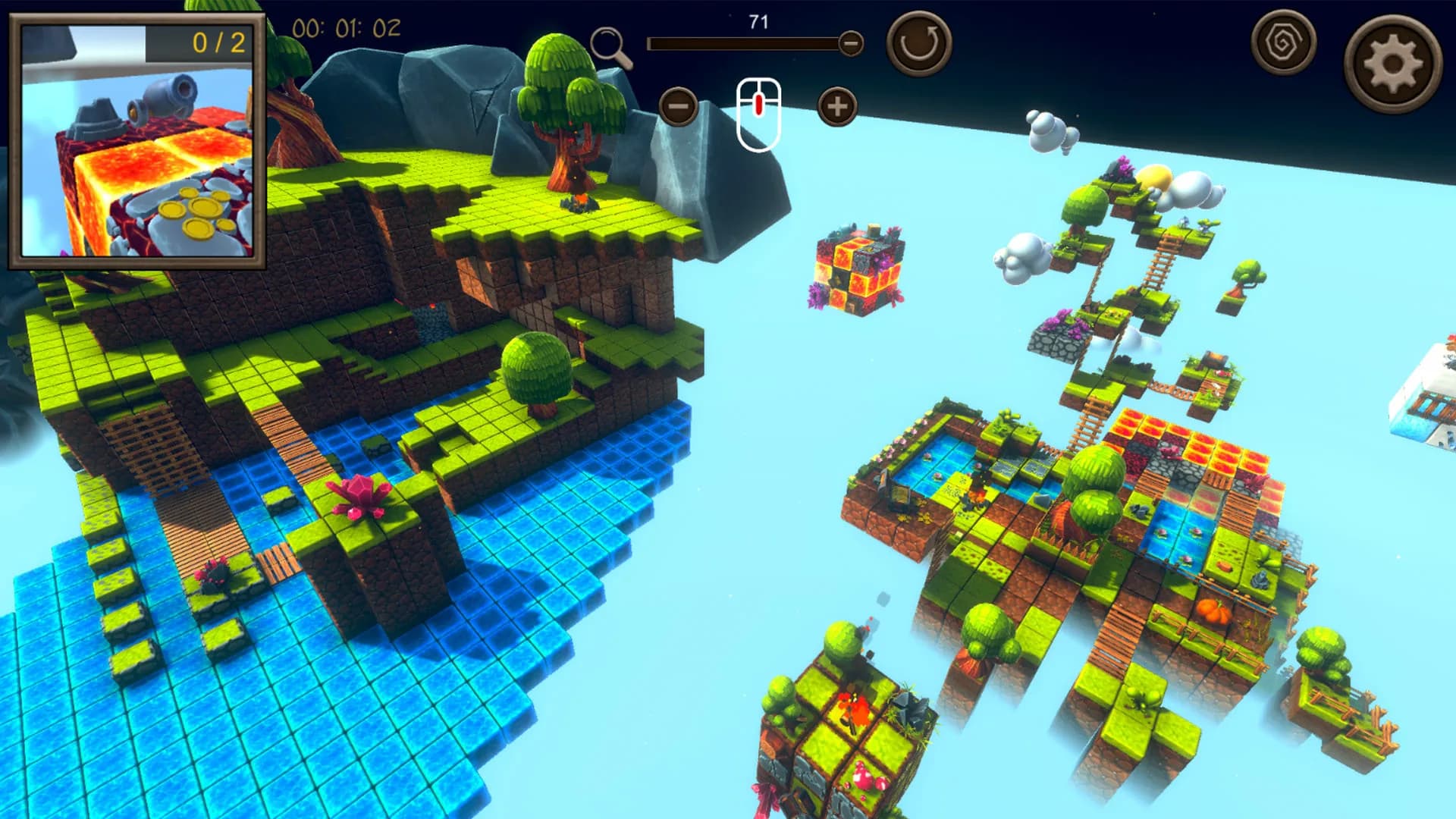 Hidden Cube World Top-Down 3D görsel 2
