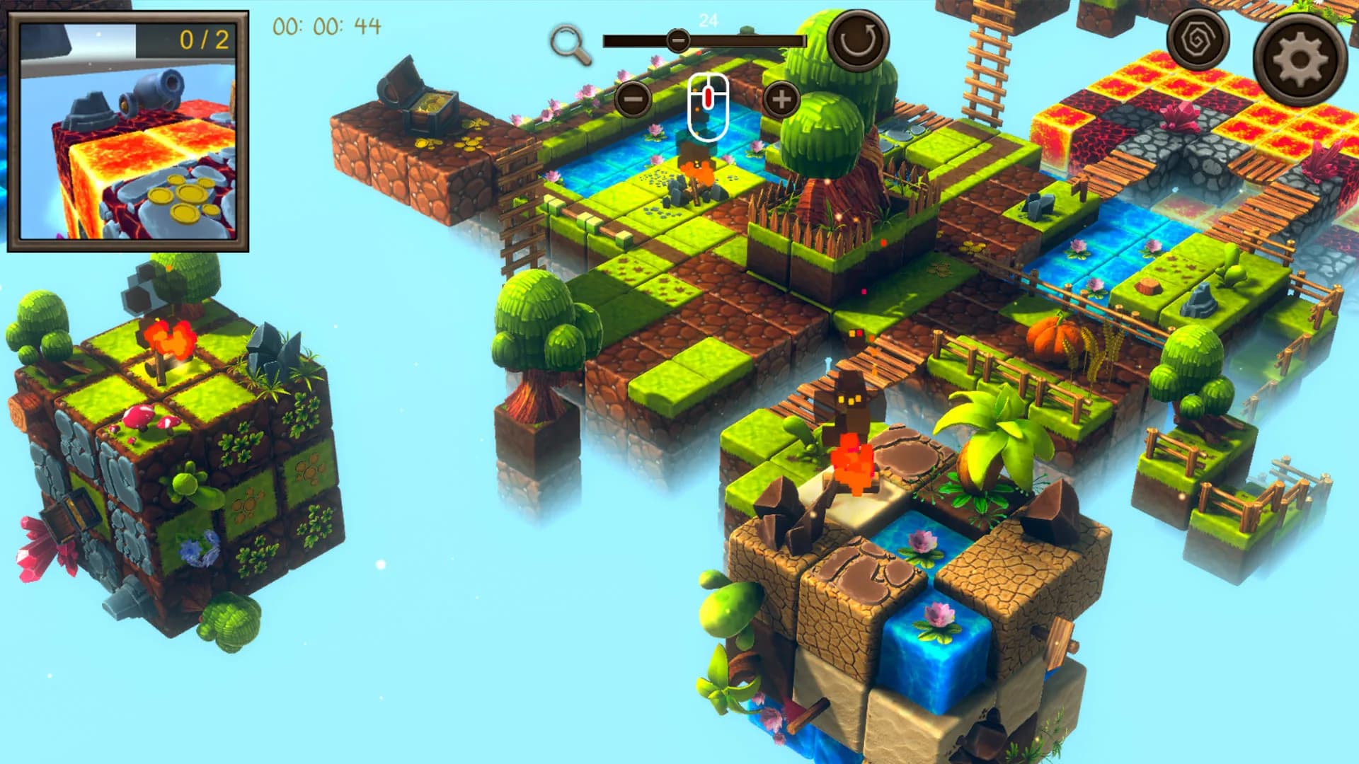Hidden Cube World Top-Down 3D görsel 4