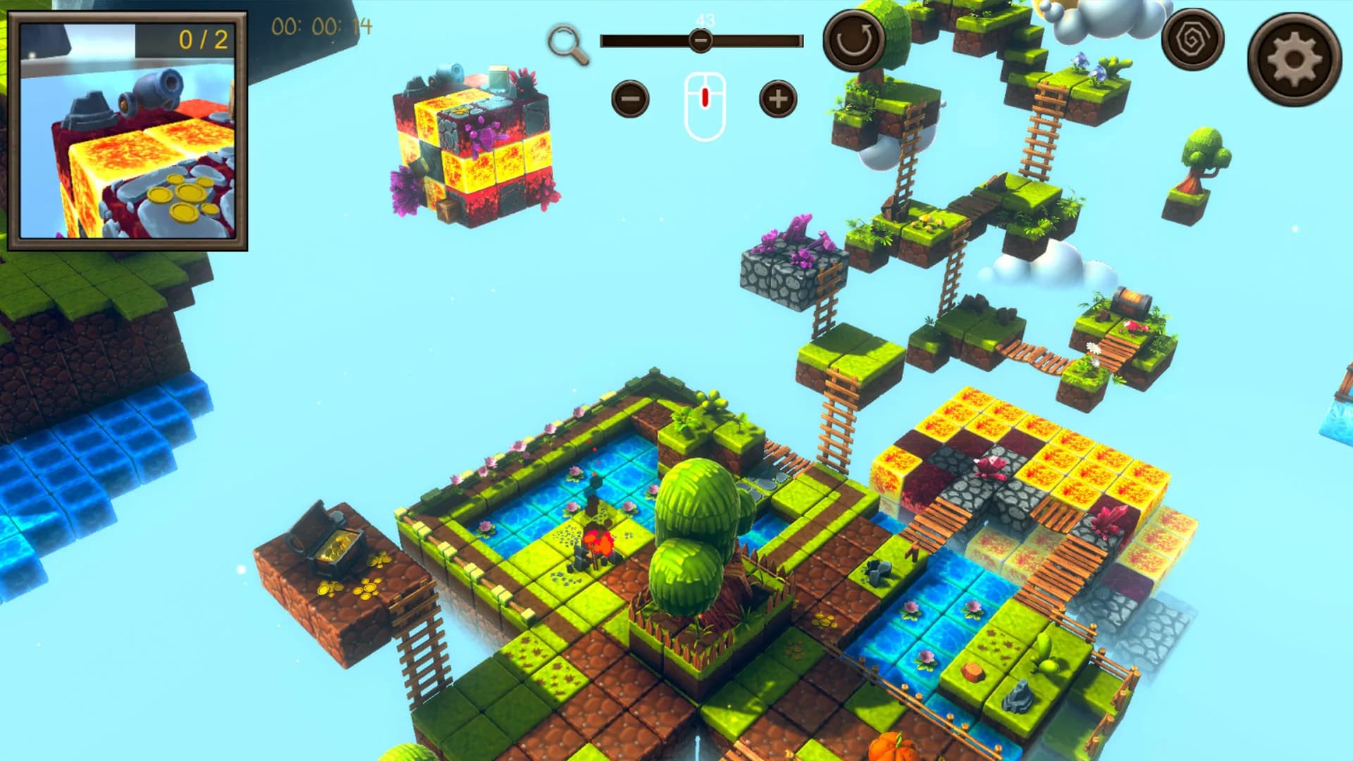Hidden Cube World Top-Down 3D görsel 6