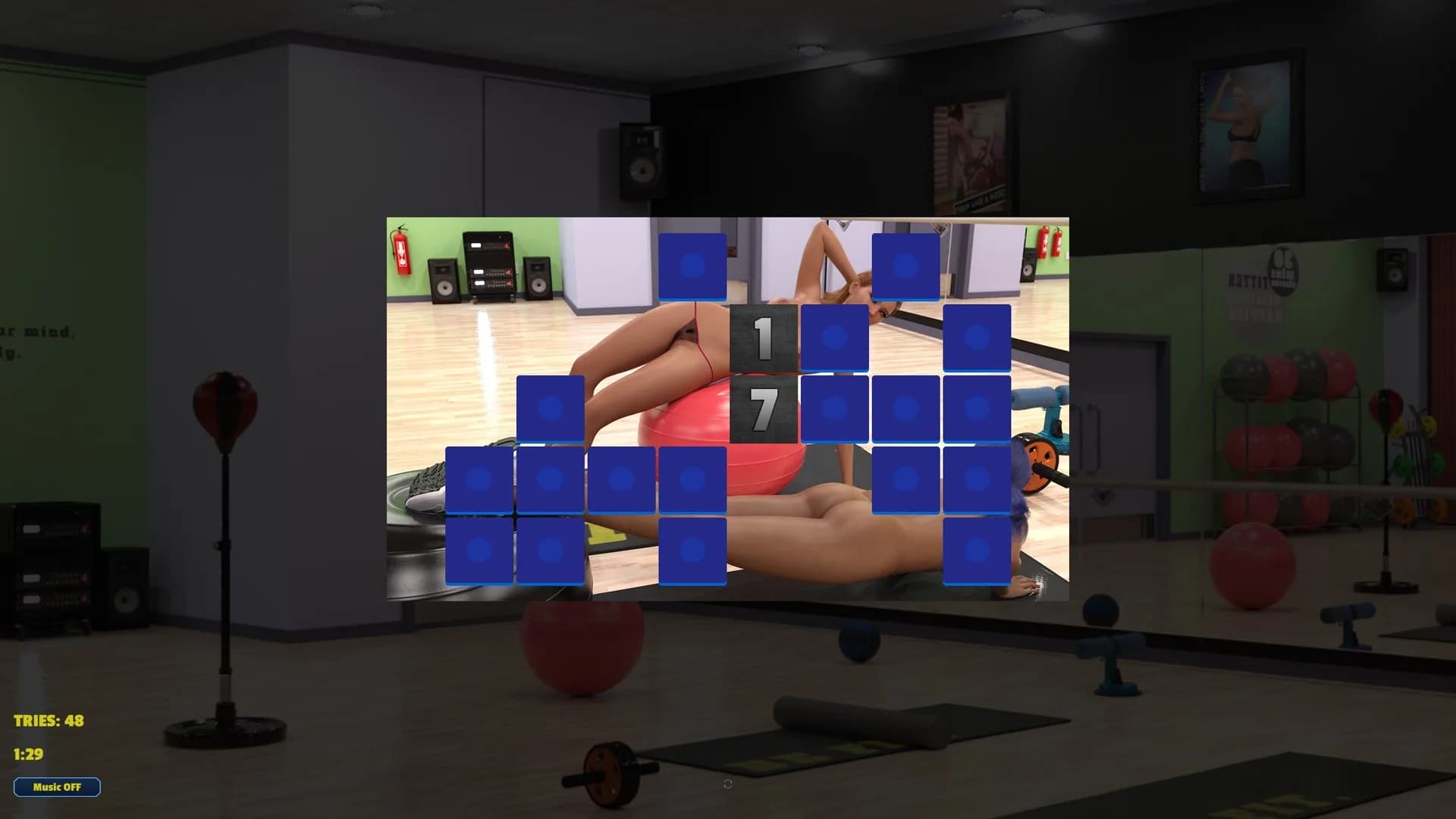 Memory Puzzle - Futanari Gym görsel 2