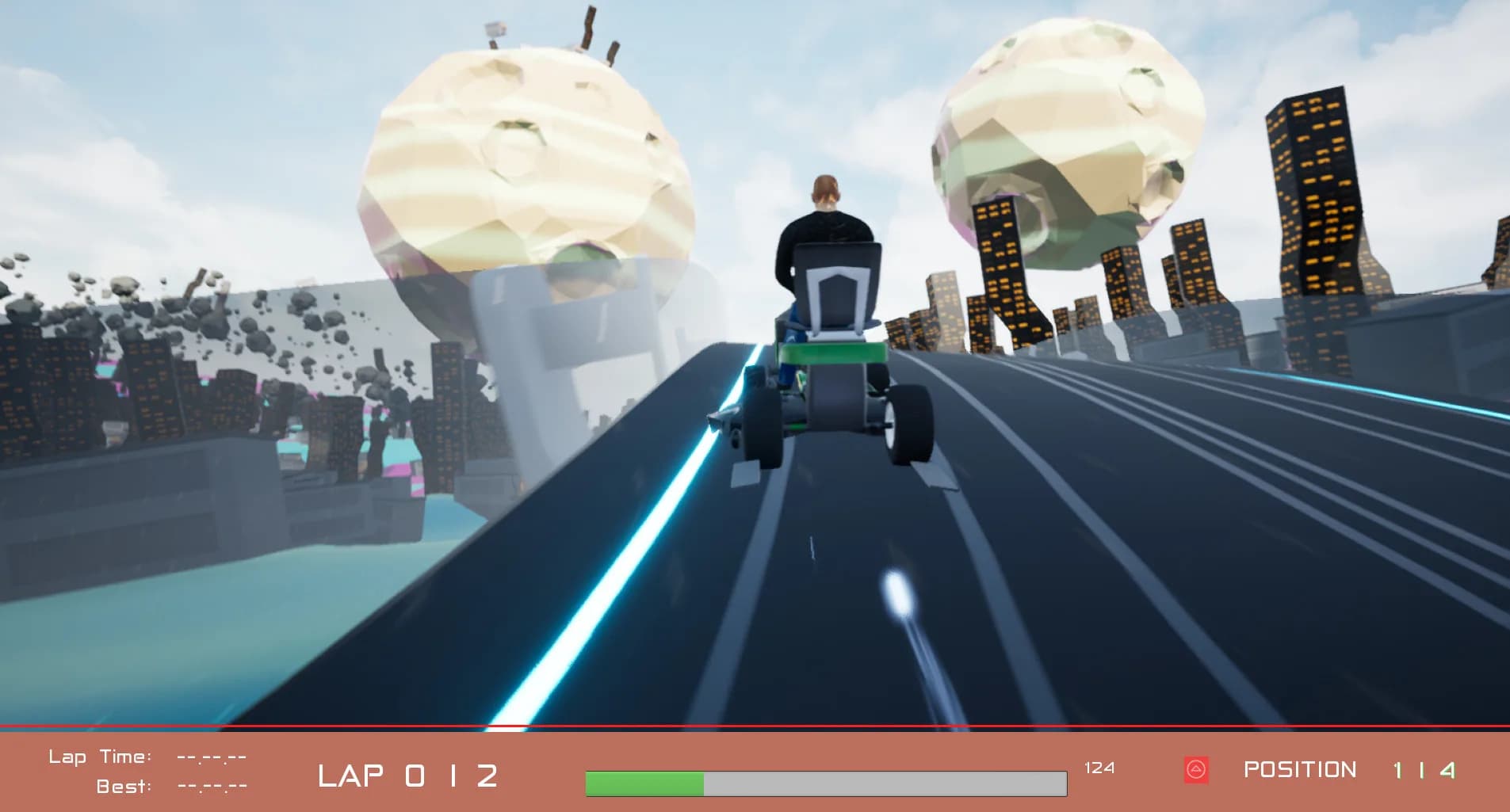 Lawnmower Game: Space Race görsel 3