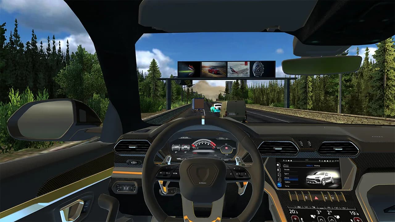 Car Racing Highway Driving Simulator, real parking driver sim speed traffic deluxe 2023 görsel 3