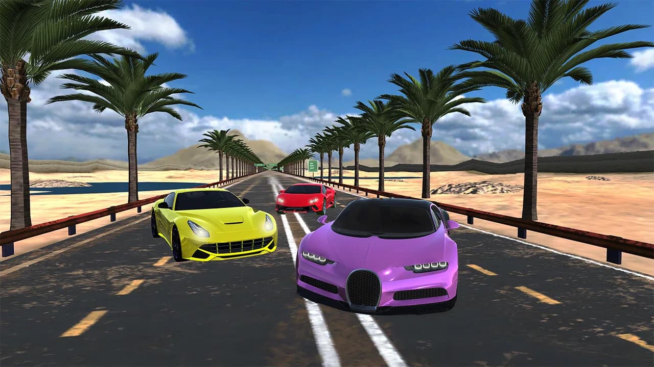 Car Racing Highway Driving Simulator, real parking driver sim speed traffic deluxe 2023 görsel 5