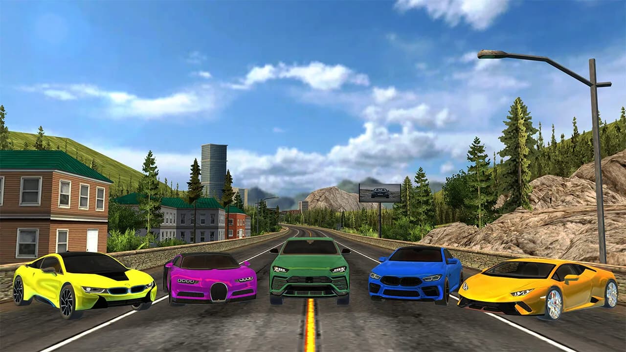 Car Racing Highway Driving Simulator, real parking driver sim speed traffic deluxe 2023 görsel 6