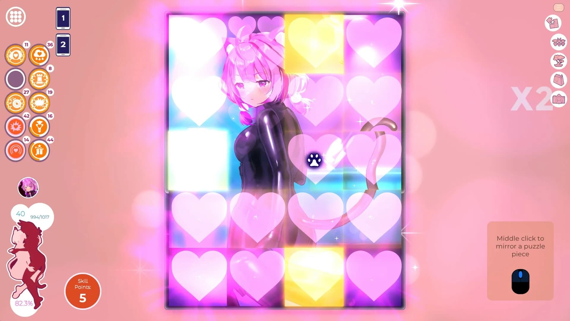 Mosaique Neko Waifus 5 görsel 7