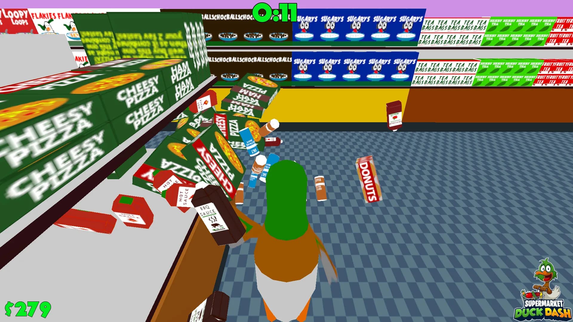 Supermarket Duck Dash görsel 4