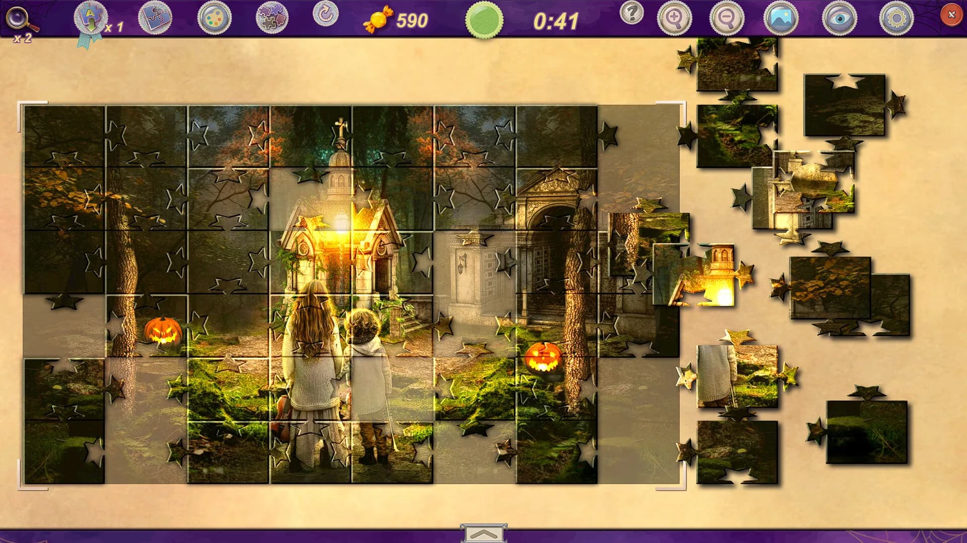 Sweet Holiday Jigsaws: Trick or Treat görsel 7