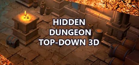 Hidden Dungeon Top-Down 3D görsel 1