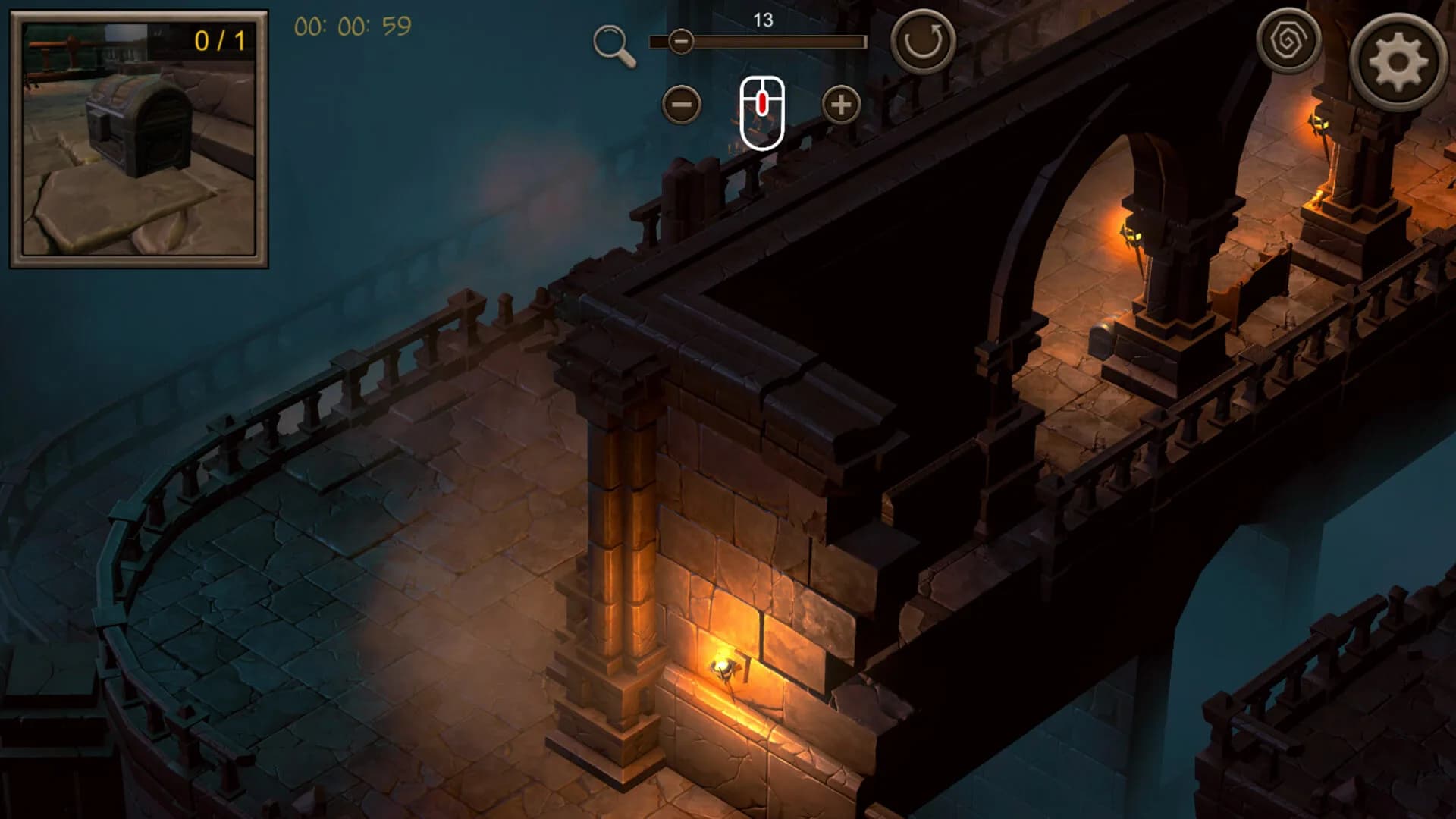 Hidden Dungeon Top-Down 3D görsel 2