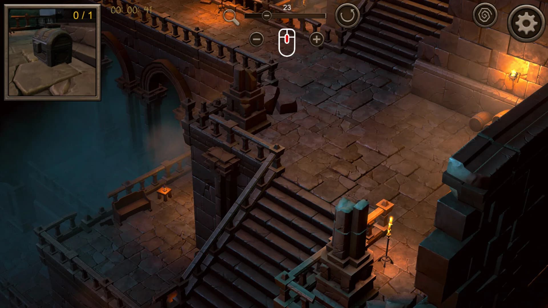 Hidden Dungeon Top-Down 3D görsel 4