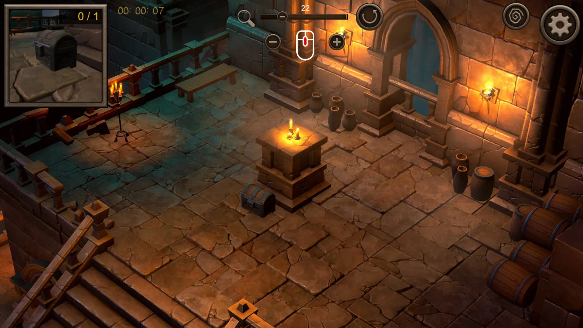 Hidden Dungeon Top-Down 3D görsel 6