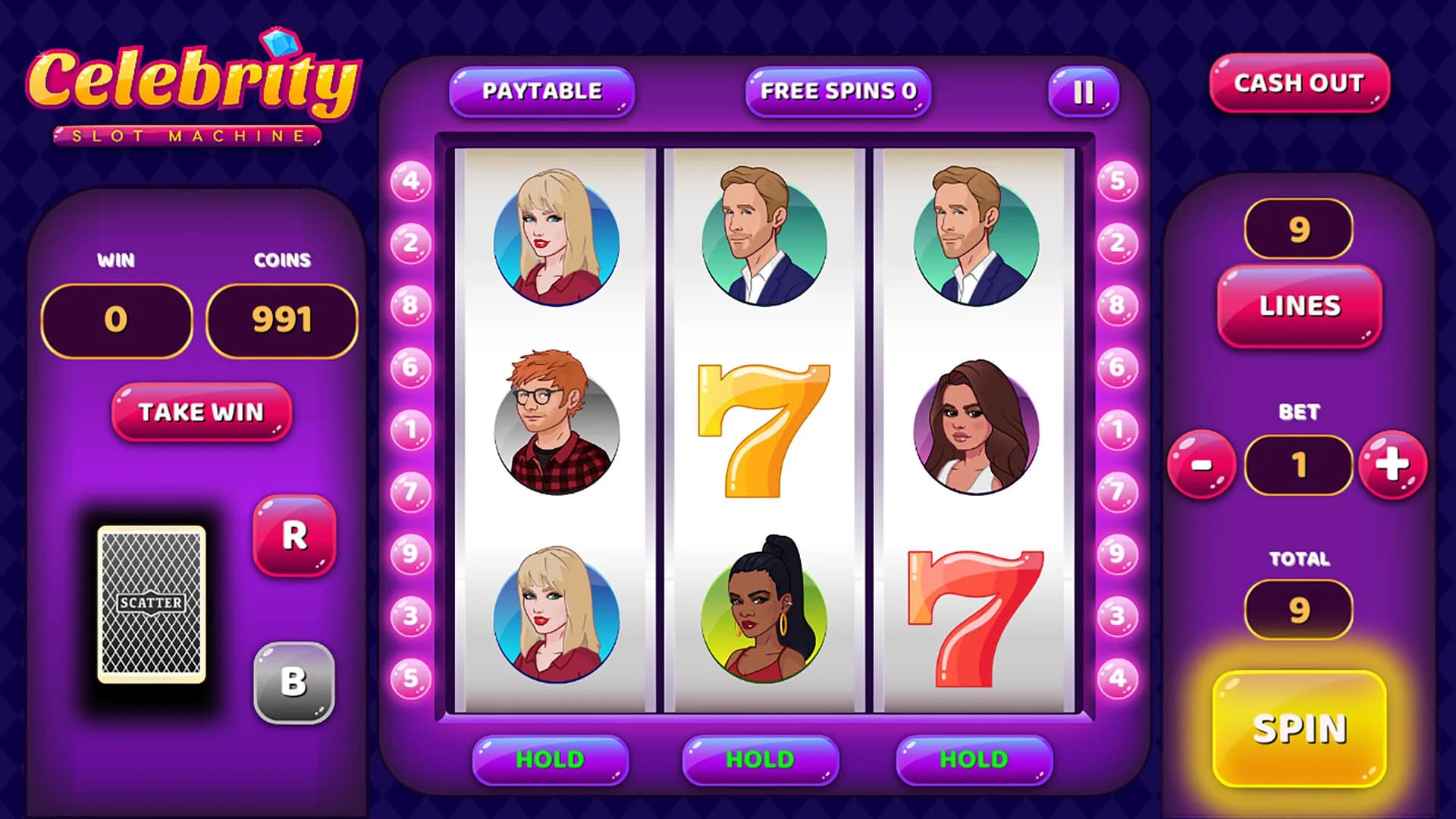 Celebrity Slot Machine görsel 2