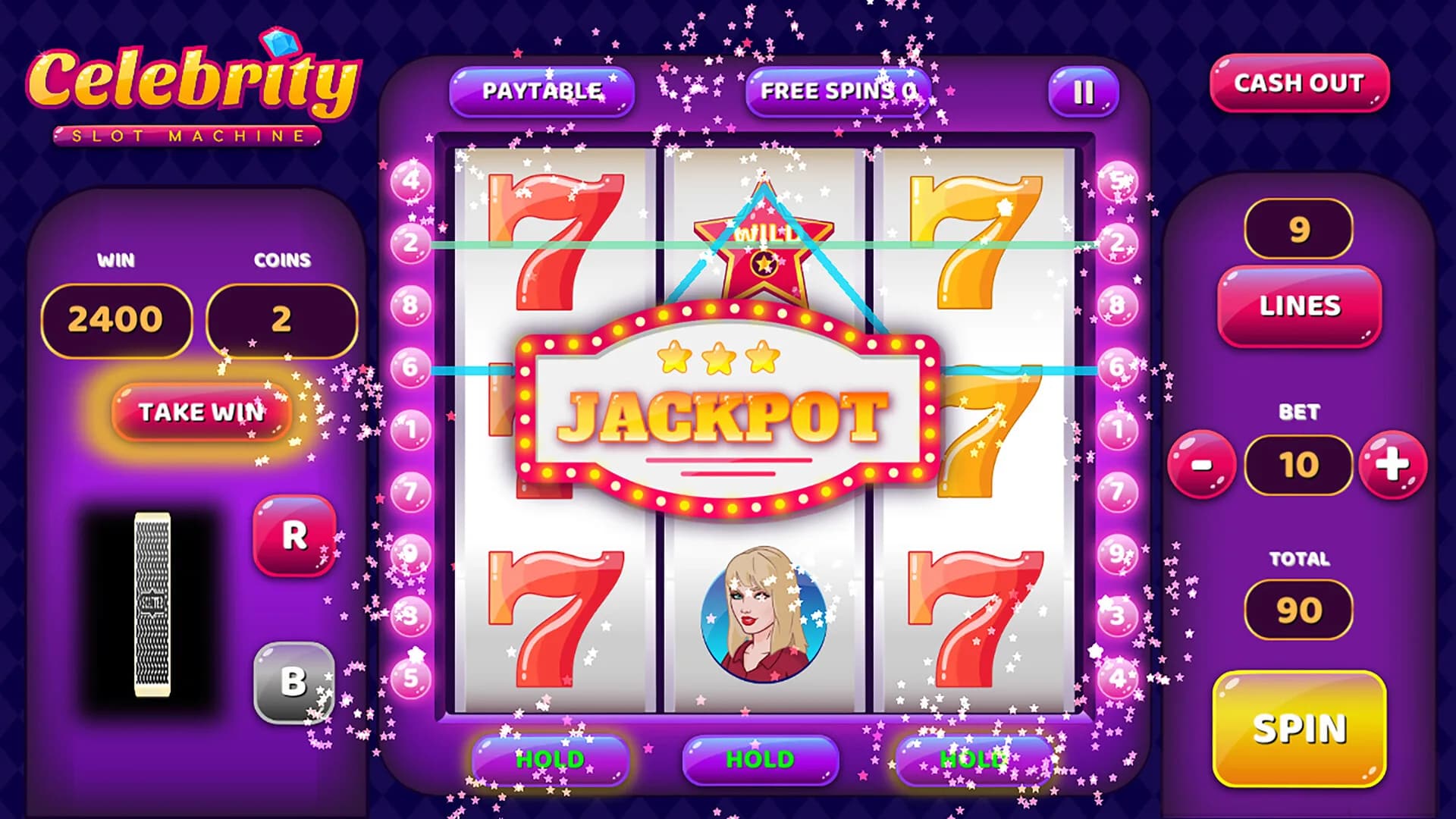 Celebrity Slot Machine görsel 4