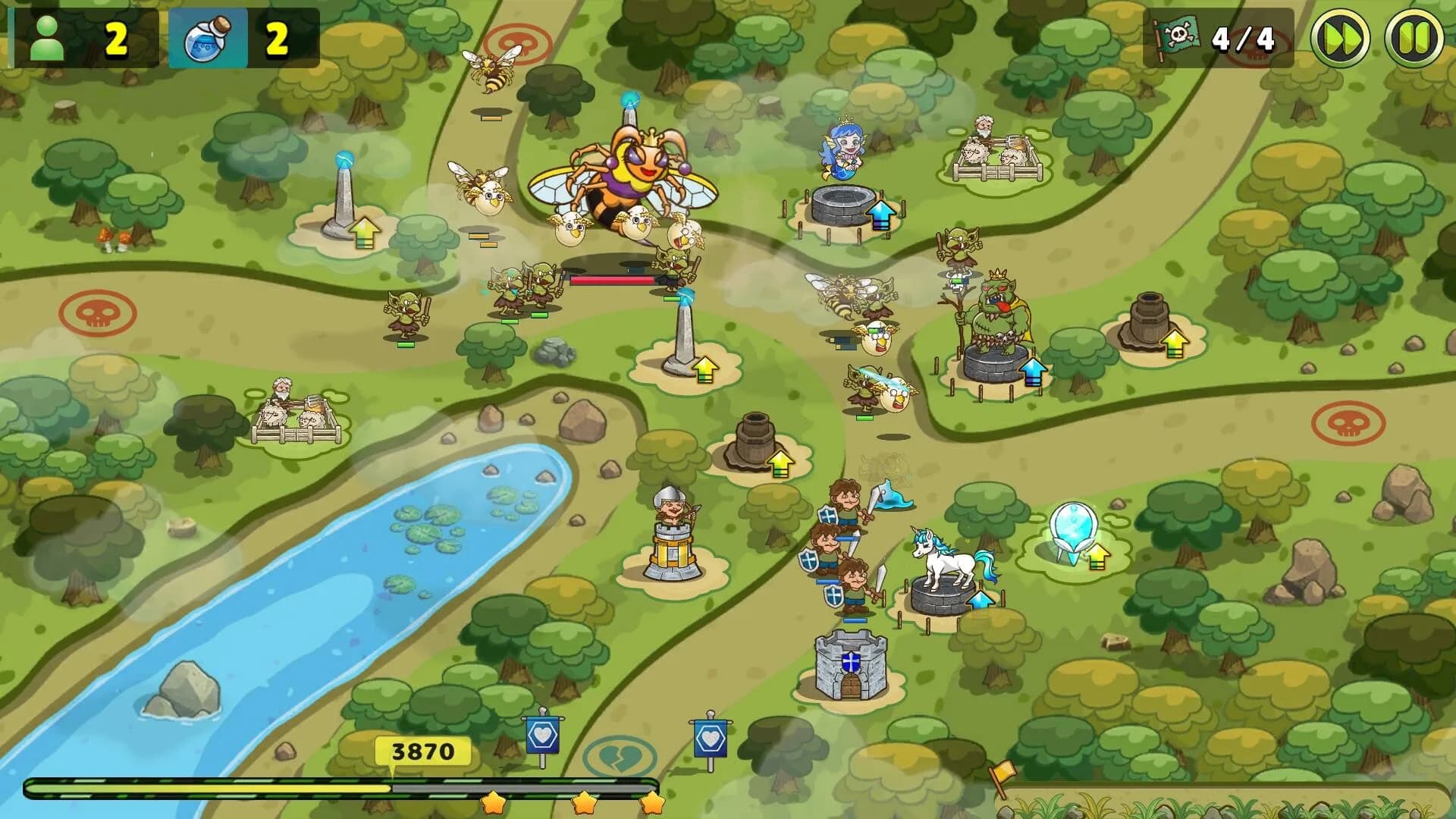 Luna & Monsters Tower Defense -The deprived magical kingdom- görsel 2