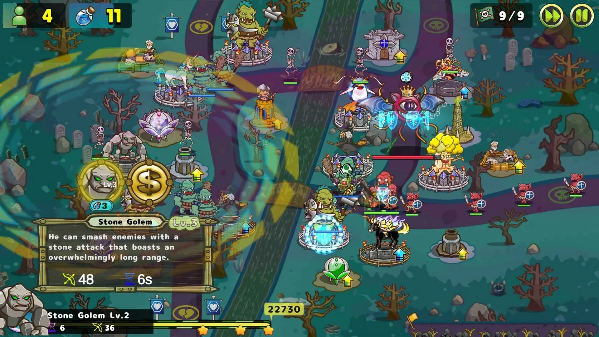 Luna & Monsters Tower Defense -The deprived magical kingdom- görsel 3