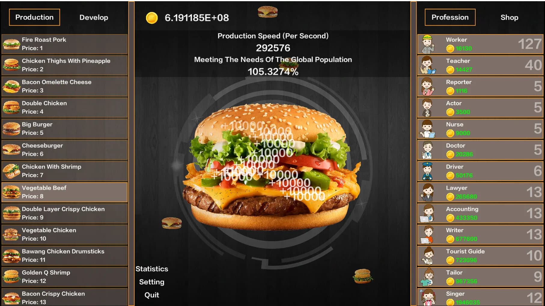 Idle Hamburgers Save the World görsel 6