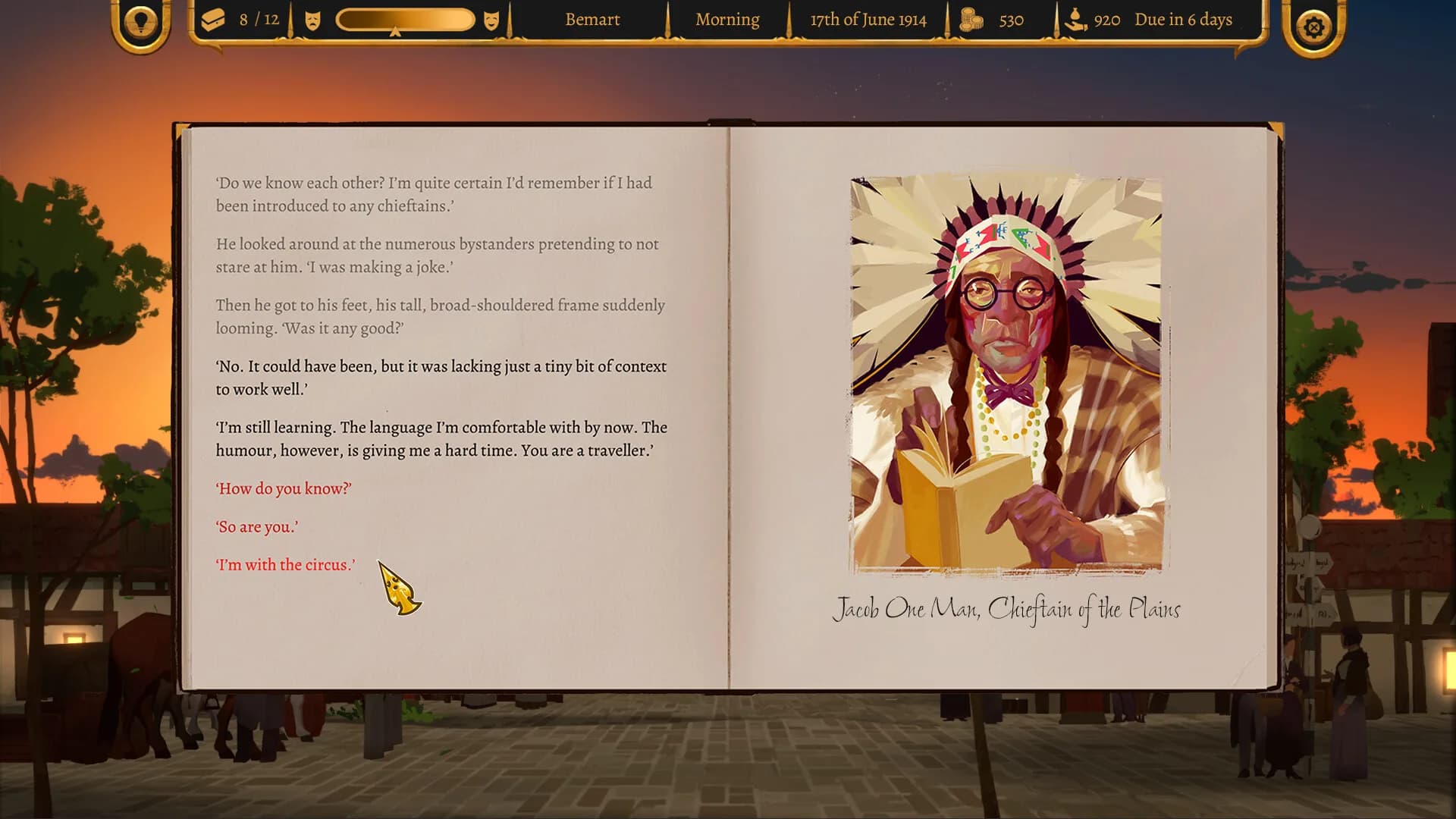 The Great Sassanelli – An Interactive Novel görsel 3