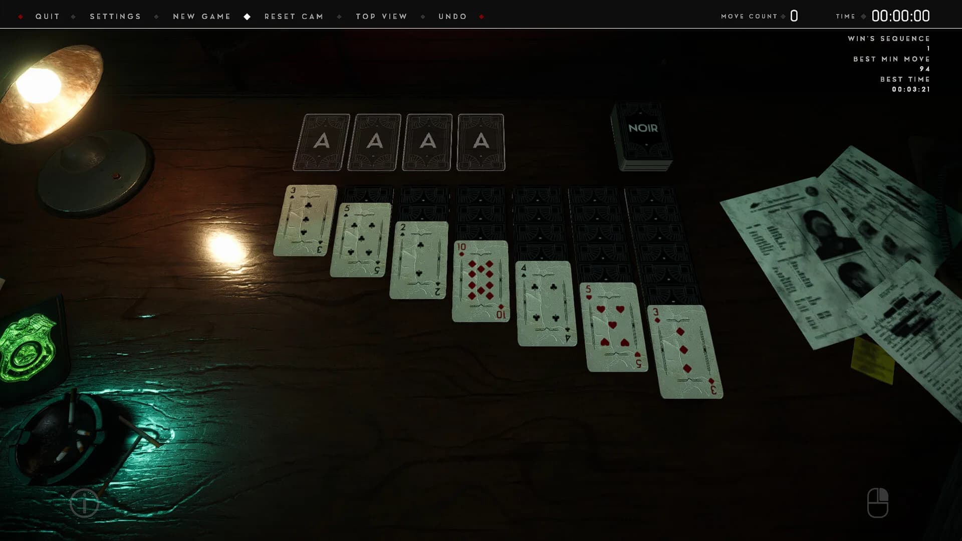 Thematic Solitaire: Noir görsel 2
