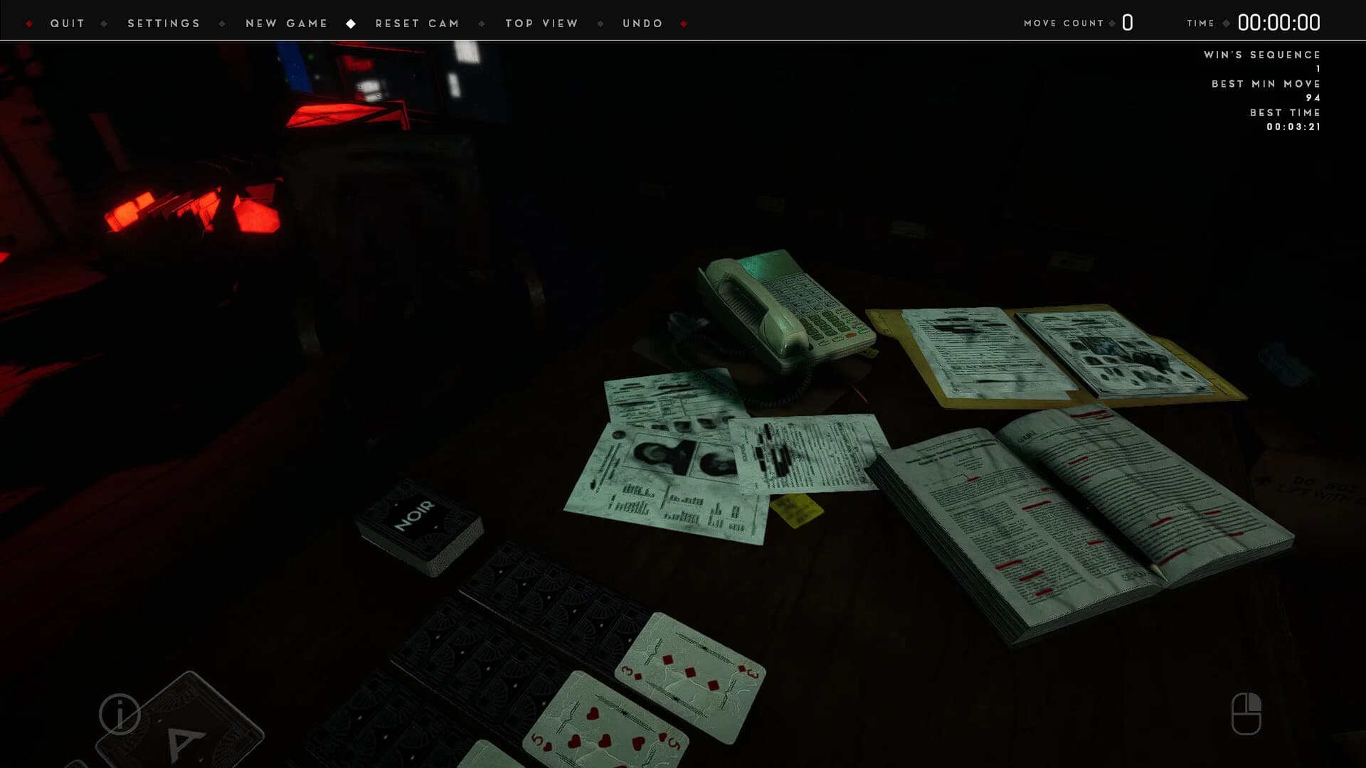 Thematic Solitaire: Noir görsel 3