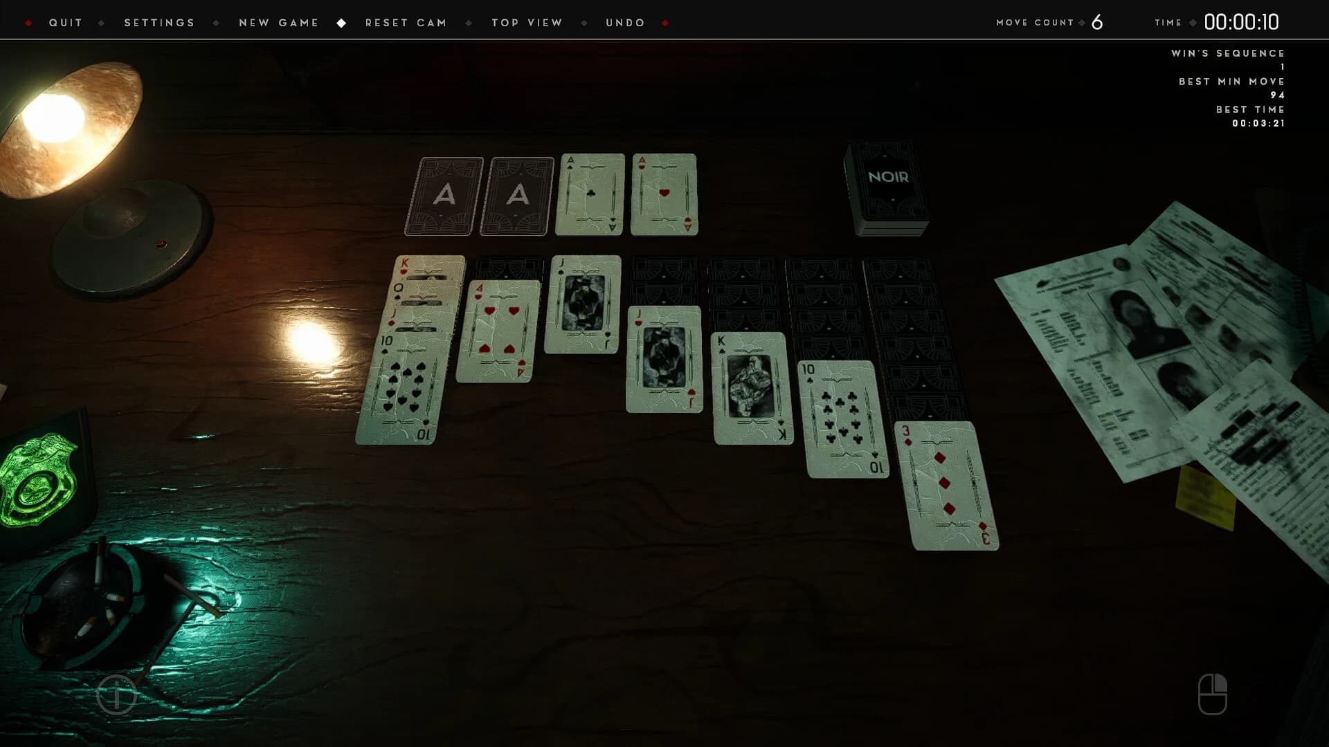 Thematic Solitaire: Noir görsel 5