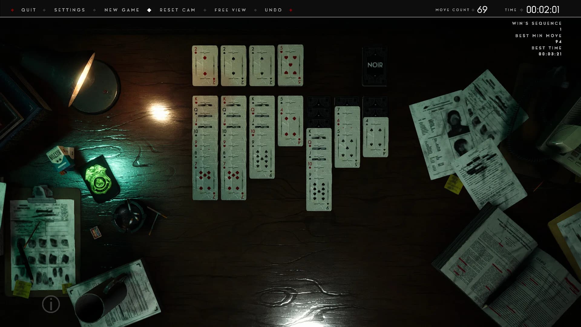 Thematic Solitaire: Noir görsel 6