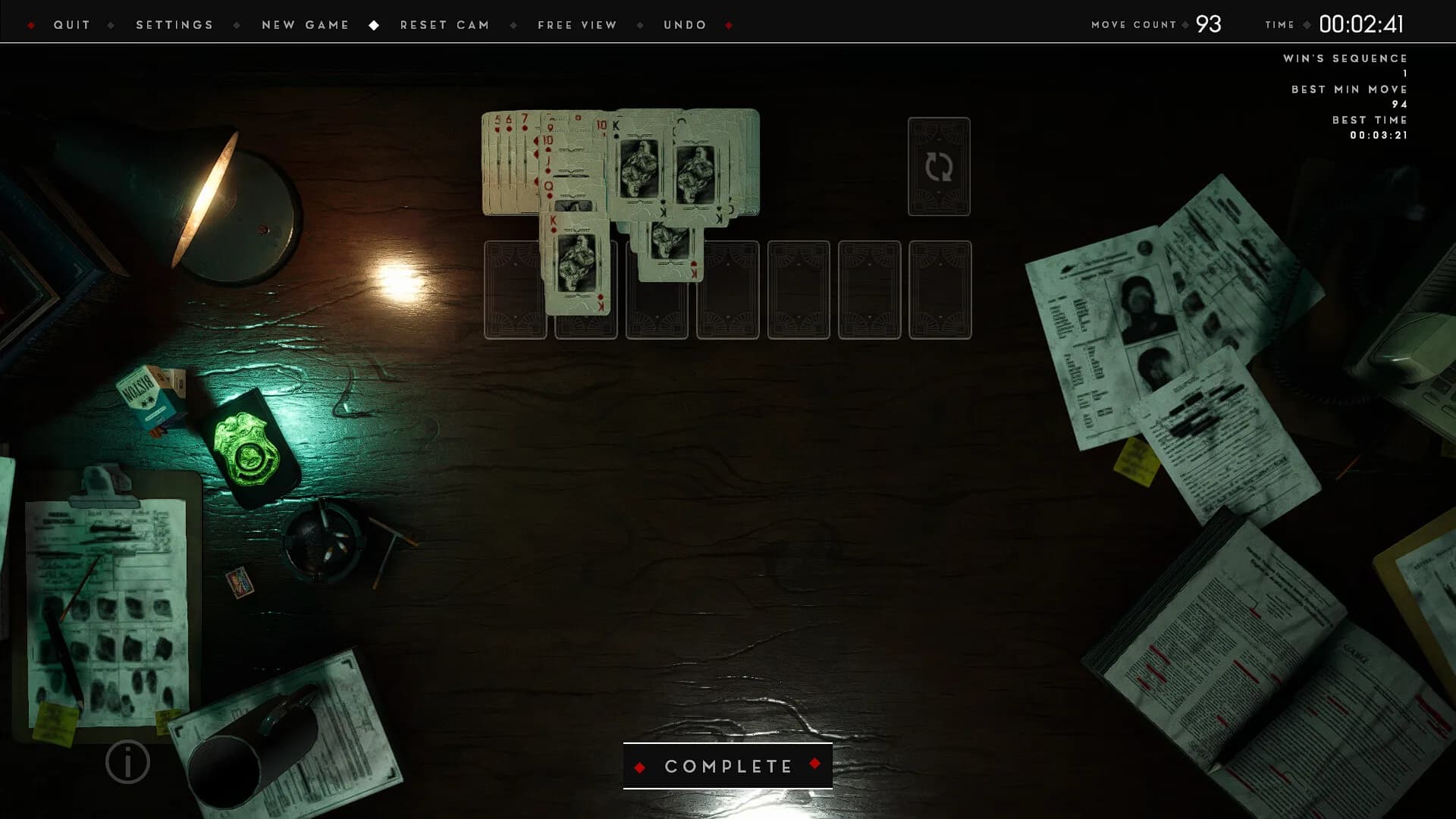 Thematic Solitaire: Noir görsel 7
