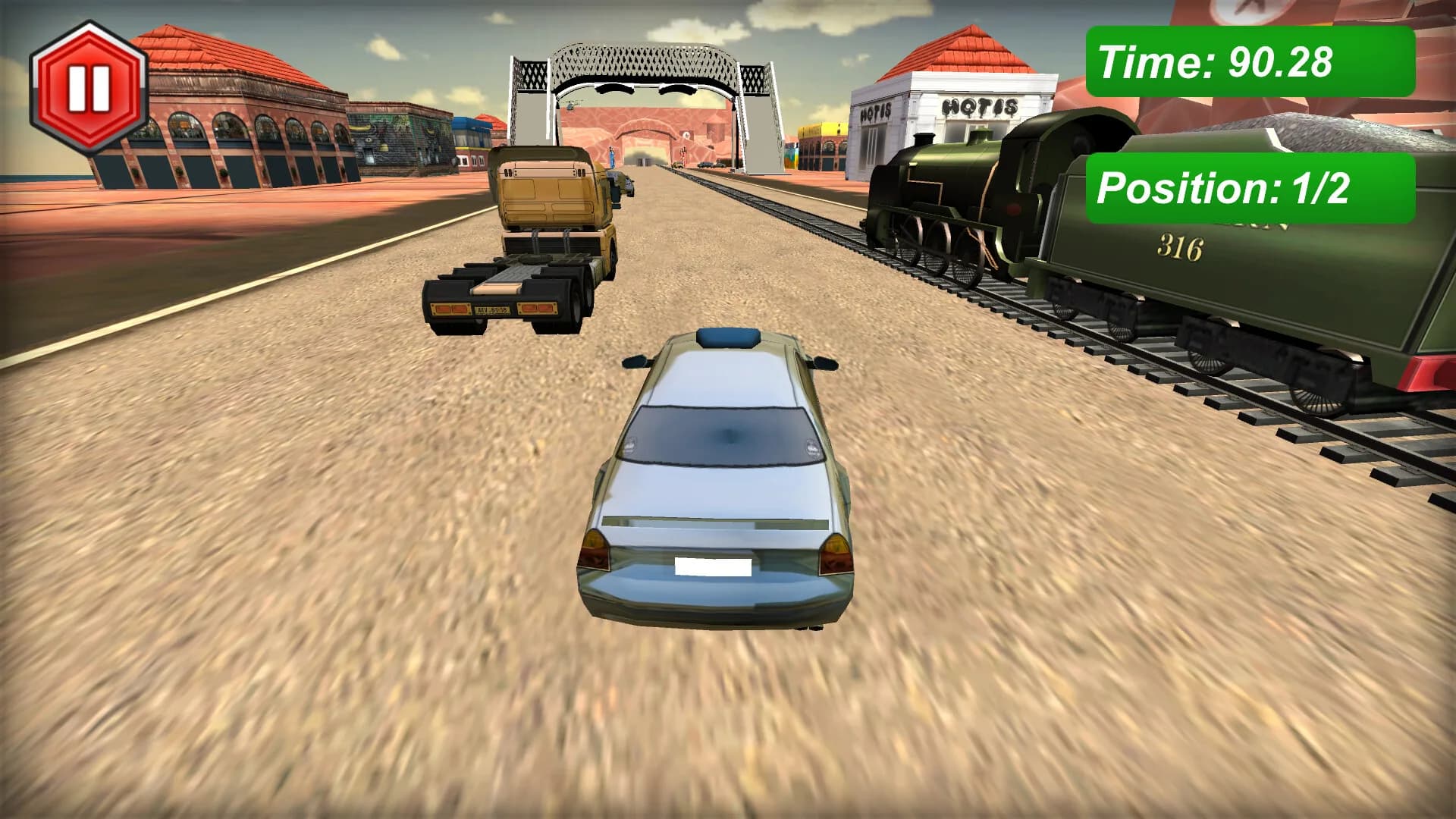 Cars vs Train görsel 2