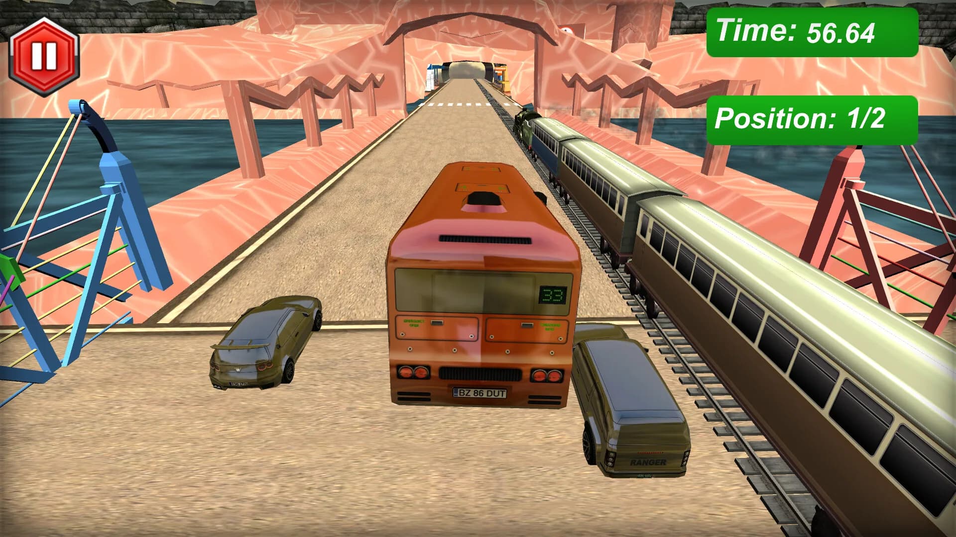 Cars vs Train görsel 5