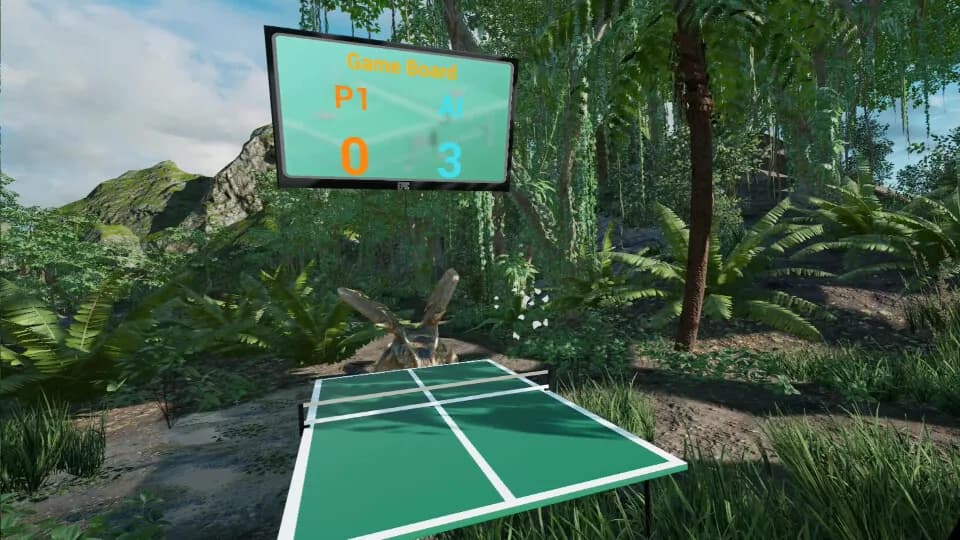 VR Dinosaur Pingpong görsel 3