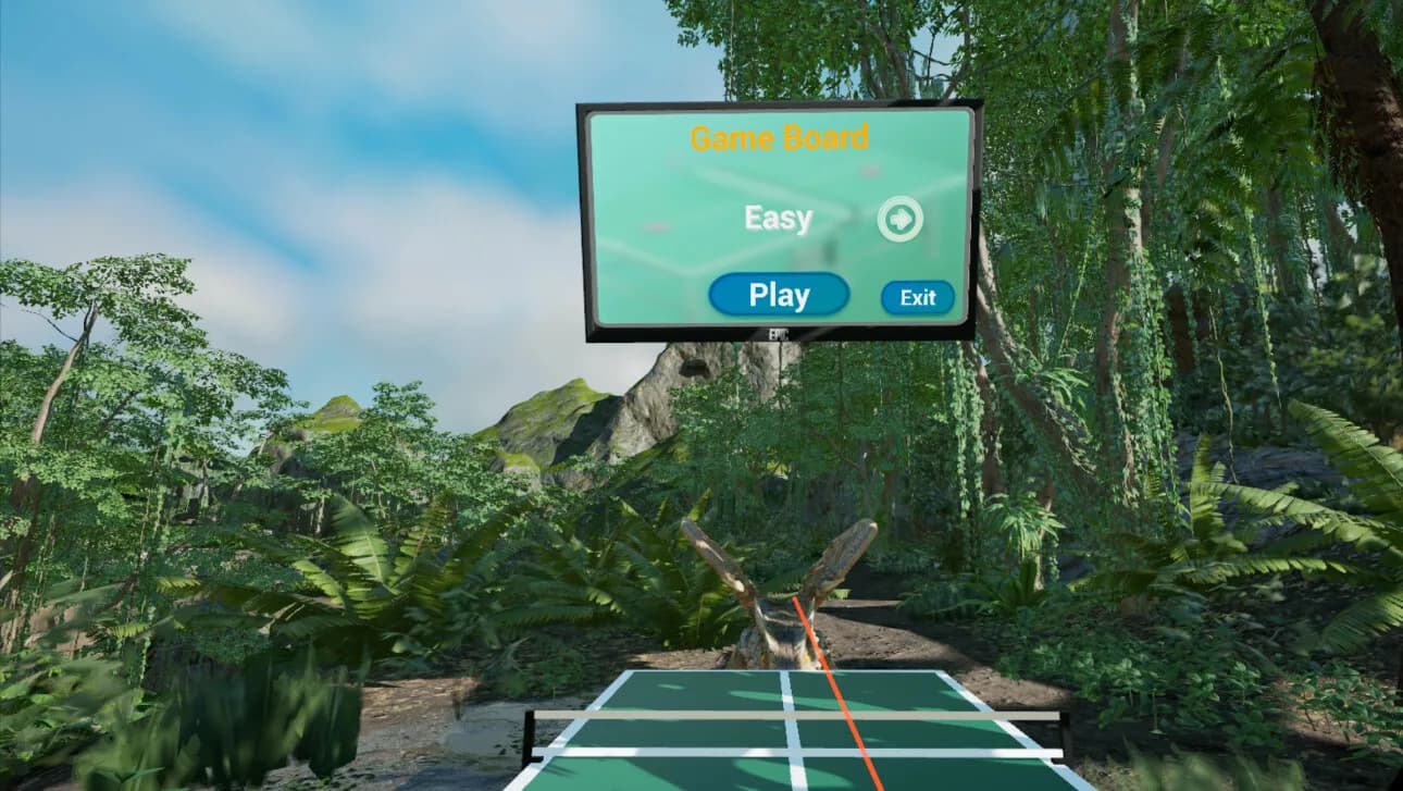 VR Dinosaur Pingpong görsel 5