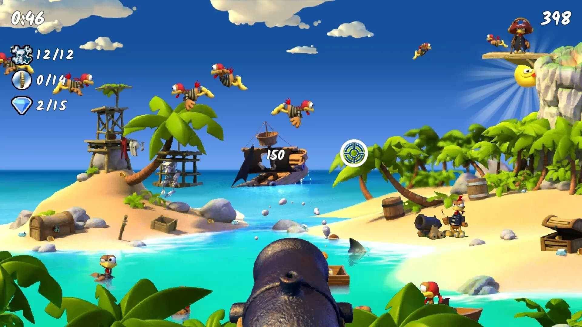 Moorhuhn Piraten - Crazy Chicken Pirates görsel 3