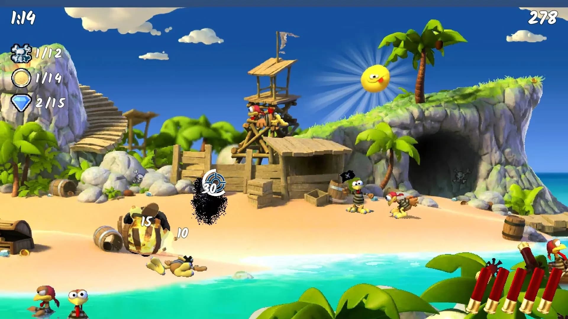 Moorhuhn Piraten - Crazy Chicken Pirates görsel 4