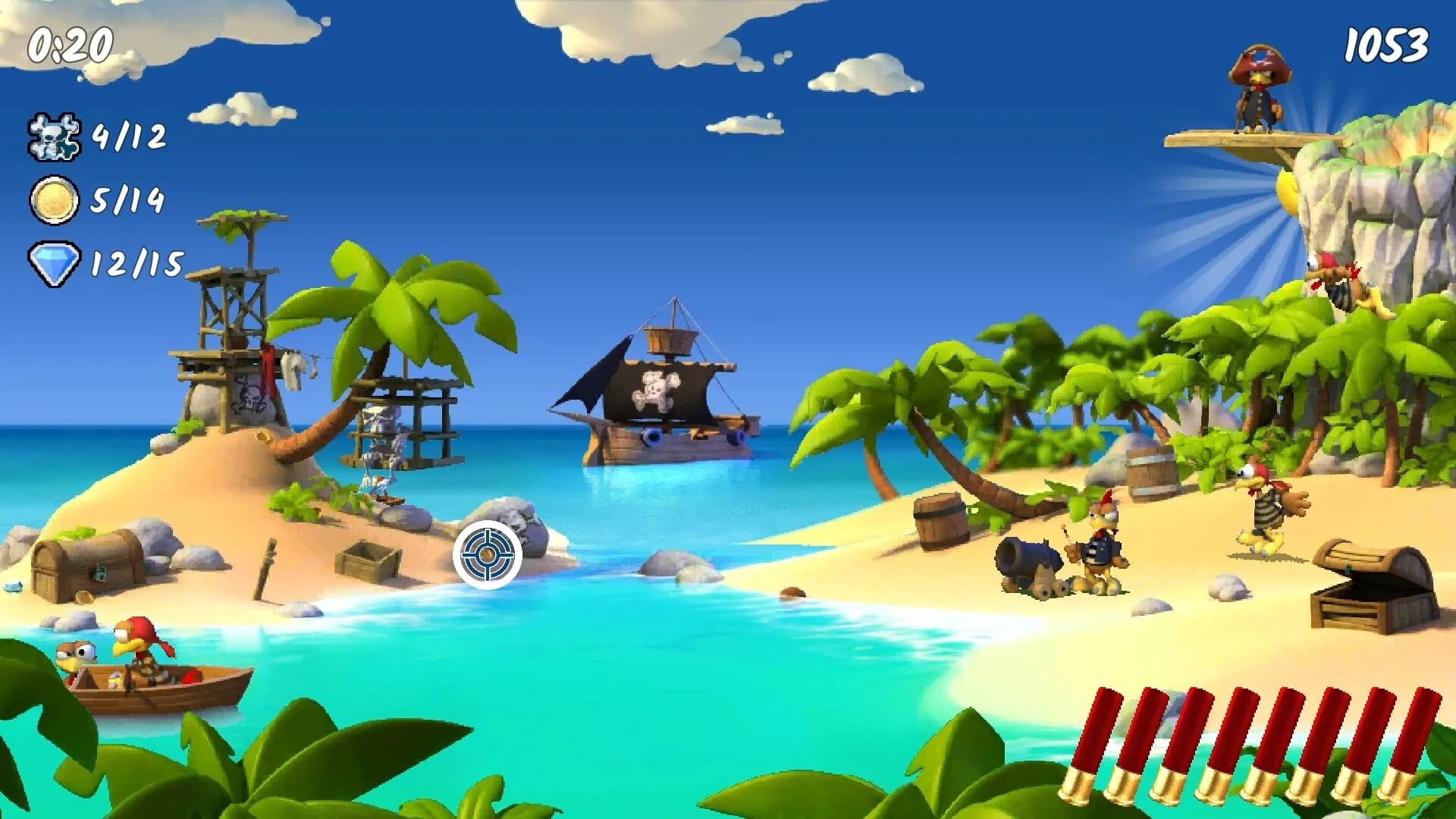 Moorhuhn Piraten - Crazy Chicken Pirates görsel 6