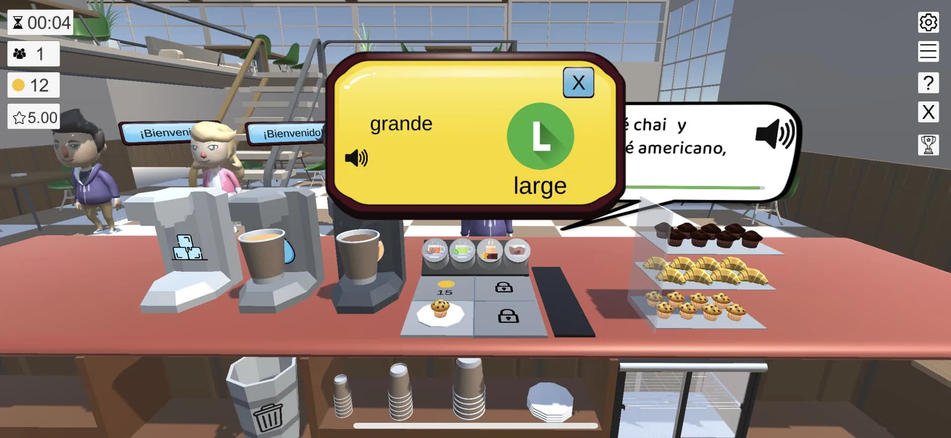 Lost Abroad Café: A Language Learning Management Sim görsel 3