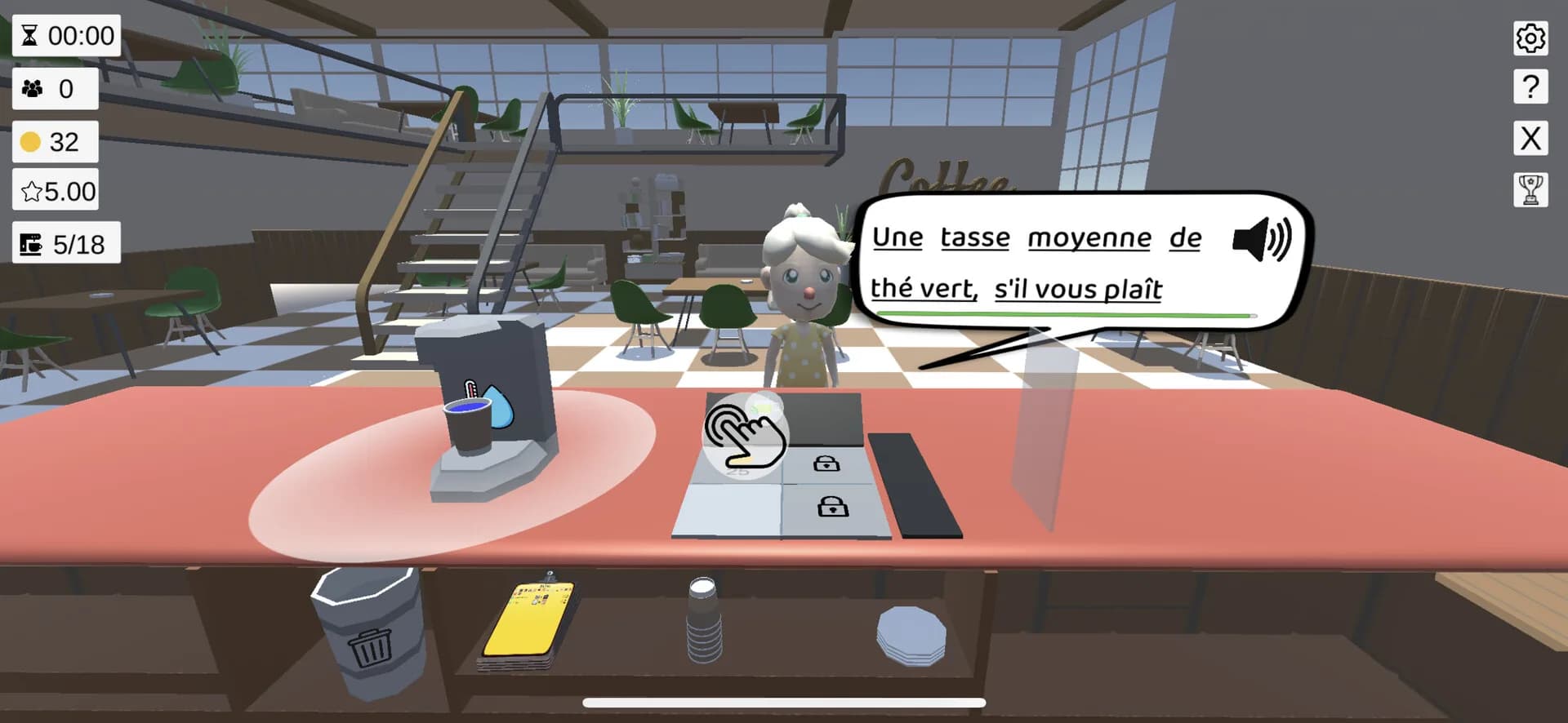 Lost Abroad Café: A Language Learning Management Sim görsel 5