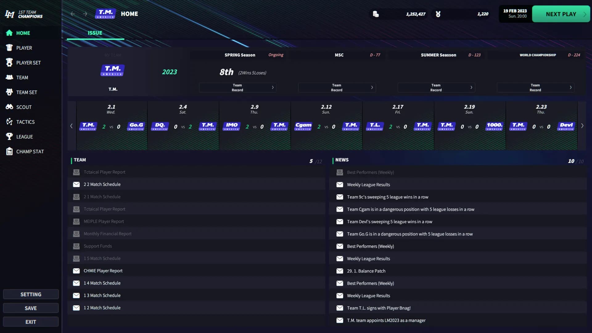 League Manager 2023 görsel 12