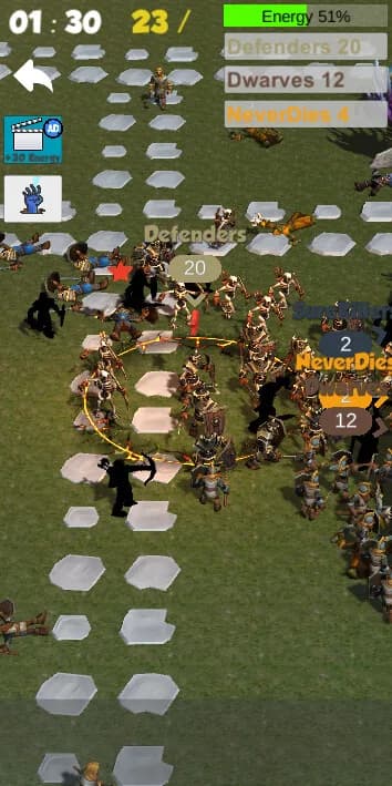Crowd Medieval City War görsel 9